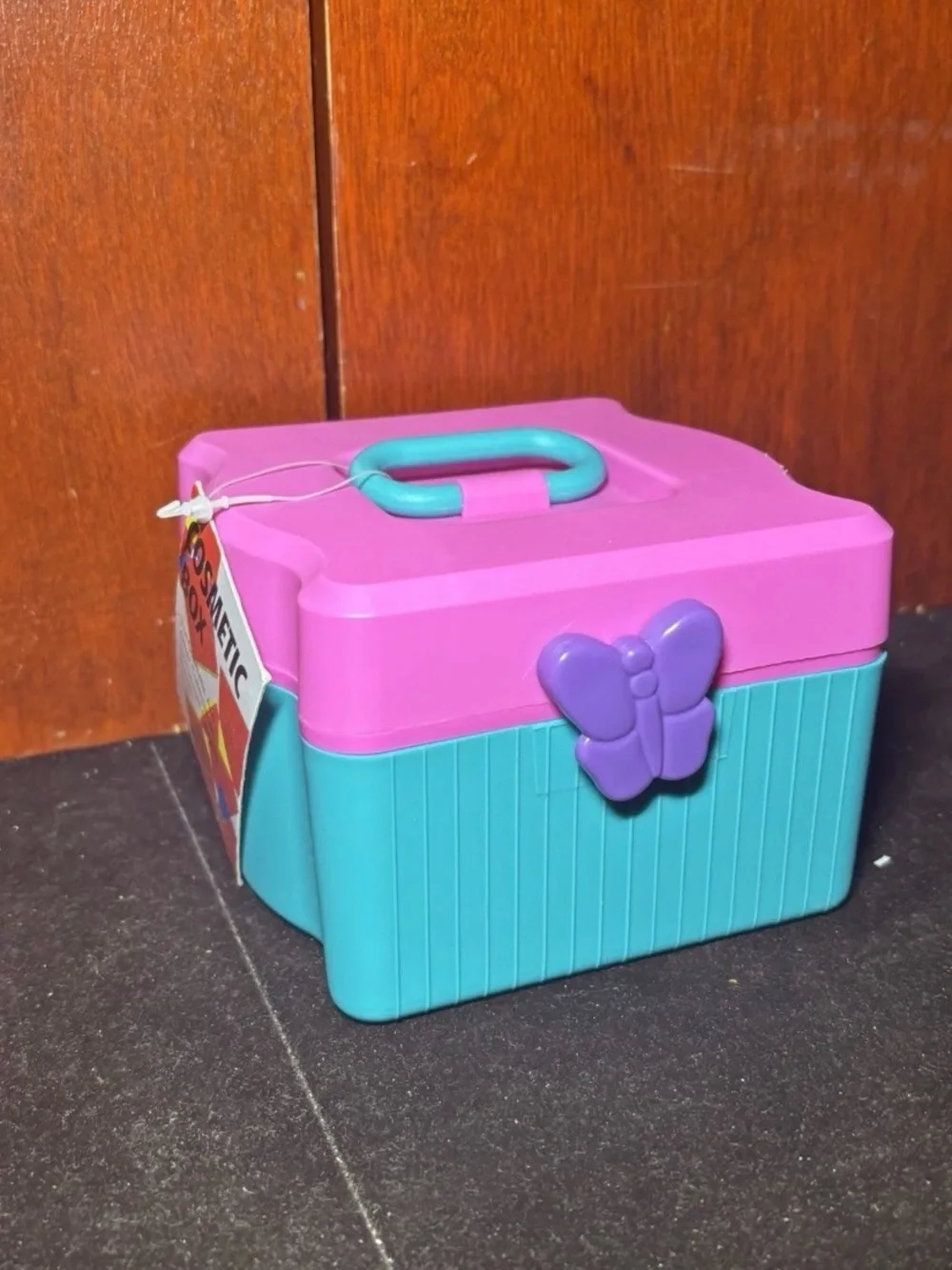 Pink & Teal Butterfly Toy Storage Box - Kids Toys